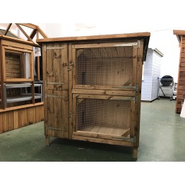 4' x 2' Double Storey Rabbit Hutch